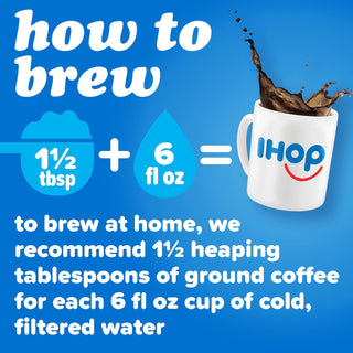 IHOP Kosher Signature Blend w/Signature Rich & Smooth Taste, 100% Arabica Medium Roast Ground Bean Caffeinated Coffee (Pack of 1) 12 oz Bag