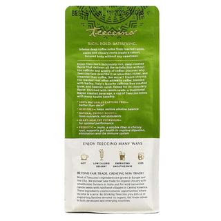 Teeccino Organic Herbal Kosher French Roast Maya w/Carob, Barley, Chicory, Ramón Seeds, Natural Flavor Dark Roast Ground Acid-Free, Wheat-Free, Yeast-Free, Gluten-Free, Dairy-Free Caffeine-Free Coffee (Case of 6) 11oz Bags