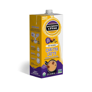 Oregon Chai Organic Kosher Tea Latte Concentrate "The Original" GMO-Free, Gluten-Free, Natural Black Tea (Case of 6) 32 Fl Oz.