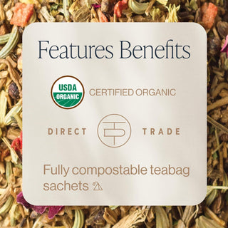 Rishi Organic Kosher Herbal Valerian Dream w/Cardamom, Valerian Root, Fennel Seed, Rose Petals, Licorice Root, Dairy-Free Caffeine-Free, Herbal Tea (Case of 6) 15 Tea Bags