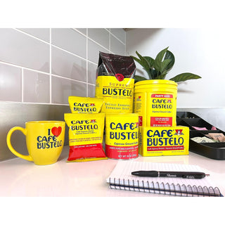 Cafe Bustelo Espresso w/Robust Flavor & Captivating Aroma, 100% Pure Dark Roast Ground Bean, Plant-Based Caffeinated Coffee (Pack of 1) 22 oz Canister