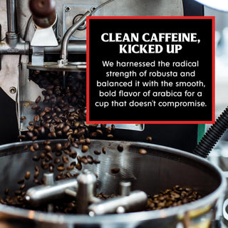 Death Wish Organic Medium Roast Arabica & Robusta Ground Beans w/Notes of Cherry & Chocolate Fair-Trade Single Serve Cup Caffeinated Coffee (Case of 6)10 K-Cup Pods