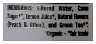 Steaz - Organic Kosher Peach Lightly Sweeten w/Wheat-Free, Yeast-Free, Fair-Trade Caffeinated Iced Green Tea (Case of 12) 16oz