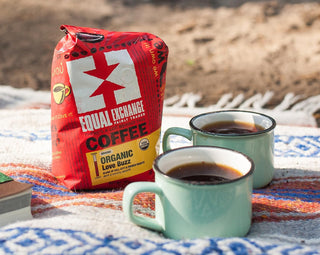 Equal Exchange Organic 100% Arabica Medium-Light Whole Bean Love Buzz w/Notes of Molasses, Toasted, Marshmallows & Walnuts Caffeinated Coffee (Case of 6)12oz Bags
