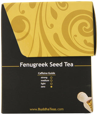 Buddha Teas Organic Herbal Kosher Fenugreek Seed, CCOF Organic, Clean Ingredients, GMO-Free, Bleach-Free Caffeine-Free Green Tea (Case of 6) 18 Tea Bags