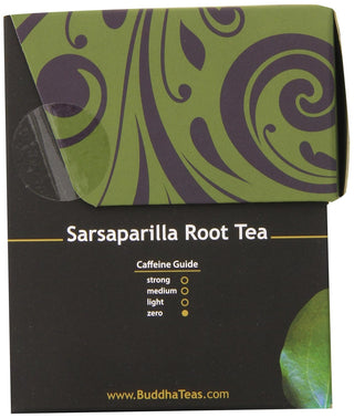 Buddha Teas Organic Kosher Herbal Sarsaparilla Root w/Fresh Certified Organic Herbs, Bleach-Free, Dioxin-Free, Non-GMO, Zero-Calories, Caffeine-Free Herbal Tea (Case of 6) 18 Tea Bags