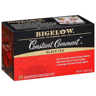Bigelow Tea Kosher Premium Constant Comment Gluten-Free, GMO-Free, Caffeinated Black Tea (Case of 6) 20 Tea Bags