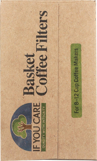 If You Care Kosher Brown Unbleached Chlorine-Free Natural, Biodegradable, Compostable, Chlorine Free Gluten-Free Cone Filters (Case of 12) 100 Count
