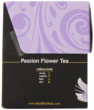 Buddha Teas Organic Herbal Kosher Passion Flower w/Herbal Supplement, Antioxidant, Bleach Free & Dioxin Free GMO-Free, Caffeinated Herbal Tea (Case of 6) 18 Tea Bags