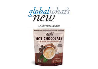 Laird Superfood Organic Cocoa, Hot Chocolate w/Functional Mushroom, Aquamin Gluten-Free, Vegan, Non-GMO, Dairy-Free. Soy-Free, No Artificial Ingredients Hot Chocolate Powder (Case of 6) 8oz Bags