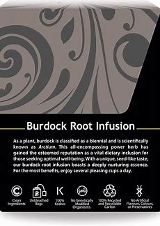 Buddha Teas Organic Herbal Kosher Burdock Root GMO-Free, Blend Caffeine-Free  Herbal Tea (Case of 6) 18 Tea Bags