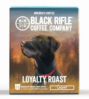 Black Rifle Coffee Company Loyal Spirit, 100% Arabica Light Roast Ground Bean, Vegetarian, Gluten-Free, Caffeinated Coffee (Pack of 2) 22 K-Cup Pods
