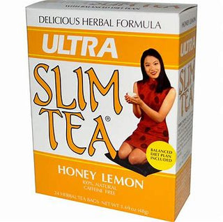 Hobe Labs Ultra Slim Herbal Honey Lemon w/Blend of 100% Natural Herbs Caffeine-Free Herbal Tea (Pick of 1) 24 Tea Bags