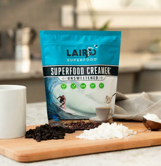 Laird Superfood Instafuel Unsweetened + Aquamin Premium GMO-Free, Vegan, Coffee Creamer  (Case Of 6) 8 Oz Bag