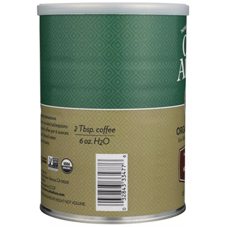 Cafe Altura Organic Kosher House Blend 100% Arabica Medium Roasted Ground Bean, w/Selects Ripened Cherries, GMO-Free Regular Air Roast Caffeinated Coffee (Case of 6) 12oz Canister