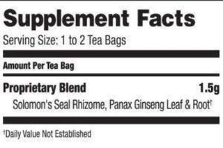 Bravo Teas Organic Herbal Absolute Panax Ginseng w/Herbal Supplements, Astragalus & Goji Berries, No Preservatives, Caffeine-Free Herbal Tea (Pack of 1) 20 Tea Bags
