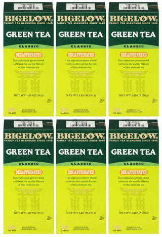 Bigelow Tea Kosher Antioxidants Premium Classic Gluten-Free, GMO-Free, Decaffeinated Green Tea (Case of 6) 20 Tea Bags