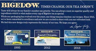 Bigelow Tea Herbal Kosher "Sweet Dreams" w/ Chamomile, Hibiscus, Peppermint Leaves, Rose Blossoms Spearmint Leaves, Spice, Orange Blossoms, Mint, Gluten-Free, GMO-Free, Caffeine-Free Green Tea (Case of 6) 20 Tea Bags
