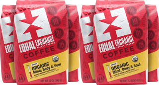Equal Exchange Organic Kosher 100% Arabica Ground Bean Medium & Vienna Roast "Mind Body And Soul" Drip Caffeinated Coffee (Case of 6) 12oz Bags
