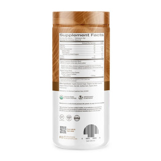 OM MUSHROOM SUPERFOOD Organic Kosher Latte Blend Mushroom Powder, 30 Servings, Lion's Mane, Cordyceps, Reishi, Chaga, Energy & Mental Clarity Support Supplement Dairy-Free, Gluten-Free Coffee (Pack of 1) 8.47oz Canister