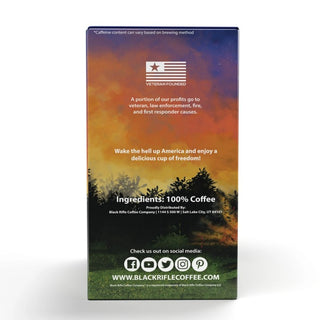 Black Rifle Coffee Company Wakin the Neighbors 100% Arabica Medium Roast Ground Bean, Gluten-Free, Vegetarian, Vegan, Keurig Caffeinated Coffee (Pack of 2) 22 K-Cup Pods