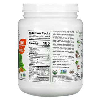 Sunfood Superfood Organic Super Greens Powder, Organic Green Juice/Smoothie Mix w/Digestive Enzymes Probiotic for Gut Health, Good Source of Liquid Chlorophyll, Spirulina Chlorella Superfood Mix (Pack of 1) 8oz Bag