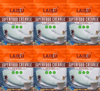 Laird Superfood - Superfood Original Dairy-Free, Soy-Free, Gluten-Free, GMO-Free, Vegan Keto, Creamer (Case Of 6) 8 Oz Bag