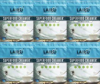 Laird Superfood Instafuel Unsweetened + Aquamin Premium GMO-Free, Vegan, Coffee Creamer  (Case Of 6) 8 Oz Bag