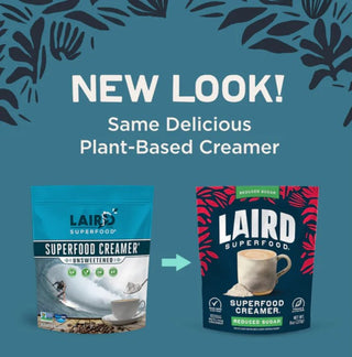 Laird Superfood Instafuel Unsweetened + Aquamin Premium GMO-Free, Vegan, Coffee Creamer  (Case Of 6) 8 Oz Bag
