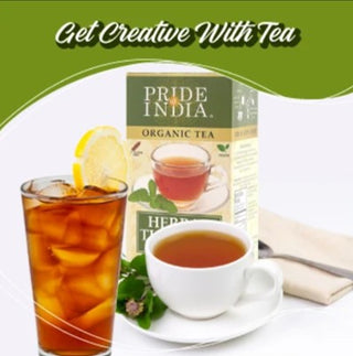 Pride Of India Organic Herbal Pure Healing Holy Basil Tulsi w/Strong Aroma, Astringent Taste & Ayurveda, Decaf Tea (Pack of 1) 25 Tea Bags