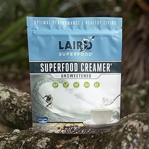 Laird Superfood Instafuel Unsweetened + Aquamin Premium GMO-Free, Vegan, Coffee Creamer  (Case Of 6) 8 Oz Bag