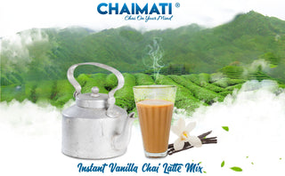 ChaiMati Organic Vanilla Chai Latte Amazing Flavor Hot/Iced, 100 Cups Ready in seconds, Great for Gifts/Parties - gets "Chai on your Mind" Very Low Caffeine Powdered Instant Tea Mix (Pack of 1) 2lbs (32oz) Pack