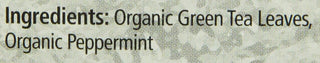 Equal Exchange USDA Certified Organic, Kosher Certified, Mint Green w/Organic Tea Leaves, Organic Peppermint, Fair-Trade Caffeinated Green Tea (Case of 6) 20 Tea Bags