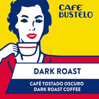 Cafe Bustelo Espresso w/Robust Flavor & Captivating Aroma, 100% Pure Dark Roast Ground Bean, Plant-Based Caffeinated Coffee (Pack of 1) 10oz Vacuum-Packed