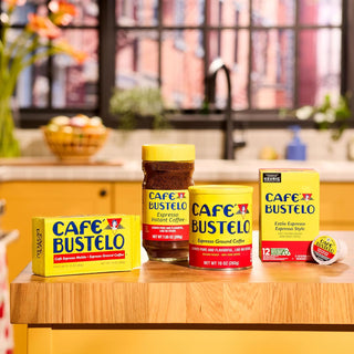 Cafe Bustelo Espresso w/Robust Flavor & Captivating Aroma, 100% Pure Dark Roast Ground Bean, Plant-Based Caffeinated Coffee (Pack of 1) 10oz Vacuum-Packed