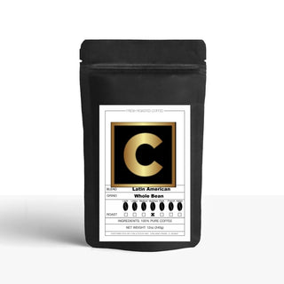 Coffee & Tea Global Latin American Blend Medium-Dark Roast Whole Beans Whole/Espresso/Standard w/Blended Full Flavor, Nutty Hints w/Mild Fruity Tones & Gentle Cocoa Aftertaste Coffee(Pack of 1) 12oz/1lb/2/lb/5lb/12(pk) Bags
