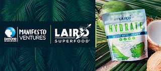 Laird Superfood Hydrate Coconut Water w/Nature 4 Most Energizing & Nourishing Functional Mushrooms, Dairy-Free, Gluten-Free, GMO-Free, Vegan, Soy-Free Drink Mix (Case Of 6) 8 Oz Bags