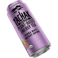 Yachak Organic Yerba Mate Blackberry Plant-Based Energy w/Yerba Mate Extract, Cane Sugar, Passionfruit Concentrate, Non-GMO Project Certified, Gluten Free Fair-Trade Caffeinated Green Tea (Case of 12)16oz Cans
